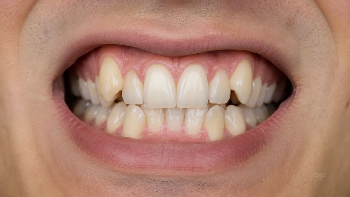 Dientes montados y torcidos en adultos