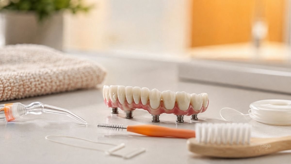Cómo limpiar una prótesis sobre implantes